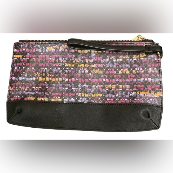 Karl Lagerfeld Multicolor Patterned Clutch Bag with Double Zippers - Picture 6 of 10